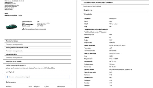 Histórico de Manutenção e Quilometragem BMW | Mini Cooper