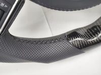 Volante Audi RS Carbono para A4 B8 A5 S4 S5 Q5 (2013-2016) | Sem Airbag e Sem Botões