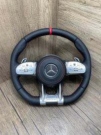 Volante Mercedes-Benz Estilo AMG para Classe A C E S V CLA GLA GLC GLE GLS (2014-2021)