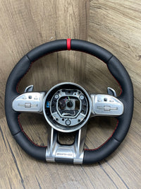 Volante Mercedes-Benz Estilo AMG para Classe A C E S V CLA GLA GLC GLE GLS (2014-2021)
