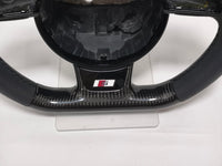 Volante Audi RS Carbono para A4 B8 A5 S4 S5 Q5 (2013-2016) | Sem Airbag e Sem Botões