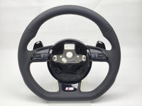 Volante Audi RS Carbono para A4 B8 A5 S4 S5 Q5 (2013-2016) | Com Airbag e Botões