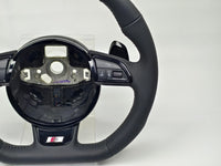 Volante Audi RS Carbono para A4 B8 A5 S4 S5 Q5 (2013-2016) | Com Airbag e Botões