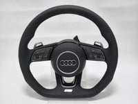 Volante Audi RS Carbono para A3 S3 8V A4 S4 B9 A5 S5 B9 (2017-2025) | Com Airbag e Botões