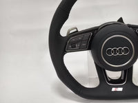 Volante Audi RS Carbono para A3 S3 8V A4 S4 B9 A5 S5 B9 (2017-2025) | Com Airbag e Botões
