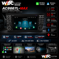 Rádio Android 14 para Mercedes-Benz Classe E W211 / CLS W219 (2002-2008) | CarPlay e Android Auto Sem Fios | 8GB RAM + 128GB ROM | DSP IPS GPS WiFi Bluetooth