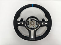 Volante M Linha Azul BMW M3 M Performance para E87 E81 E82 E90 E92 E91 X5 X6 e70 | Upgrade Interior Esportivo OEM