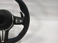 Volante Linha Azul BMW M3 M Performance para E87 E81 E82 E90 E92 E91 X5 X6 e70 | Upgrade Interior Esportivo OEM