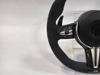 Volante Linha Azul BMW M3 M Performance para E87 E81 E82 E90 E92 E91 X5 X6 e70 | Upgrade Interior Esportivo OEM