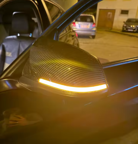 Luzes de seta dinâmicas em LED para retrovisores laterais, com sequências luminosas, compatíveis com BMW