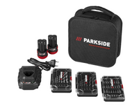 Conjunto Furadeira/Parafusadeira Recarregável 12V PARKSIDE Performance | Brushless com 2 Baterias