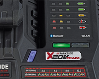 Carregador Inteligente PARKSIDE Performance 20V 12A Bluetooth® & Wi-Fi | X20V Team