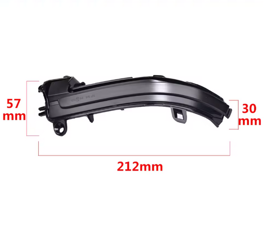 Luzes de seta dinâmicas em LED para retrovisores laterais, com sequências luminosas, compatíveis com BMW