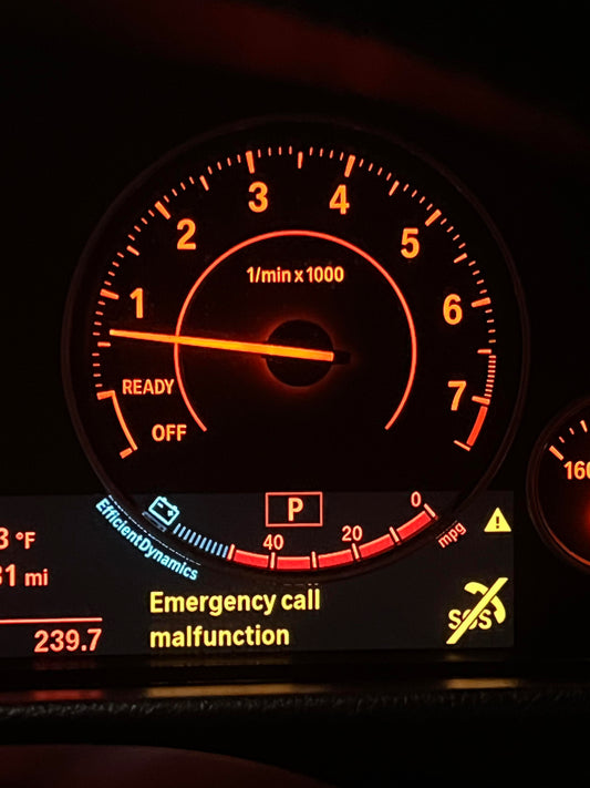 Desativar o código de falha do sistema de chamada de emergência SOS da BMW – Série F/G