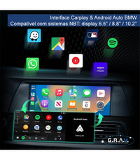 ICA-BM02 – Wireless CarPlay e Android Auto BMW NBT EVO ID5/ID6