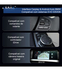 ICA-BM01 – Wireless CarPlay & Android Auto BMW NBT (Retrofit G.R.A.V.)