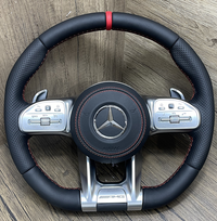 Volante Mercedes-Benz Estilo AMG para Classe A C E S V CLA GLA GLC GLE GLS (2014-2021)
